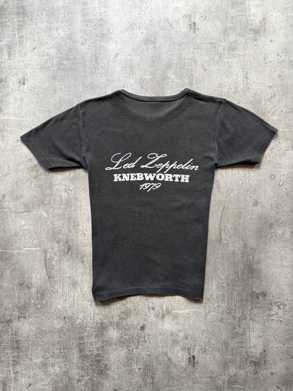 Rare Vintage 1979 Led Zeppelin Knebworth Festival Graphic Tee.