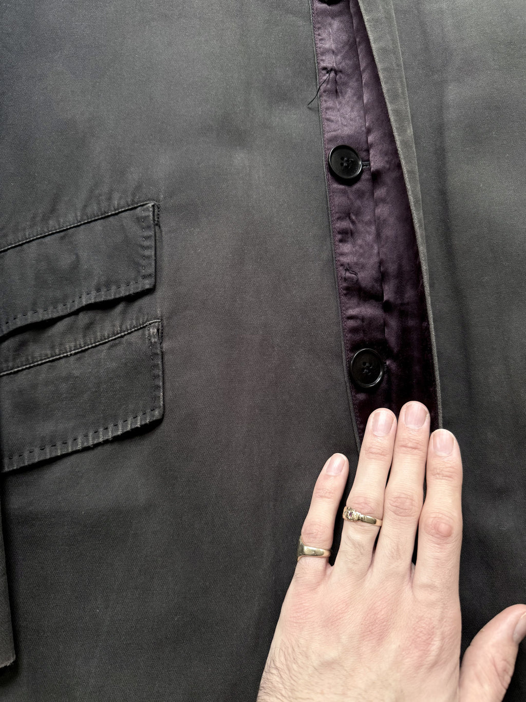 Vintage 1990’s Paul Smith Three Pocket Faded Formal 3/4 Length Modular Coat.