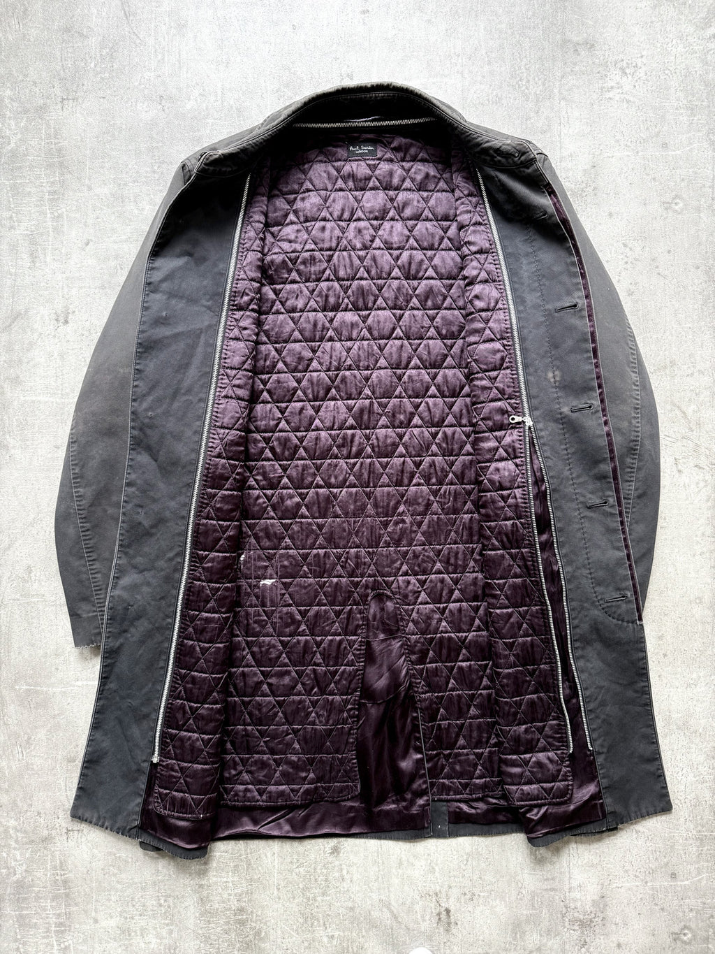 Vintage 1990’s Paul Smith Three Pocket Faded Formal 3/4 Length Modular Coat.