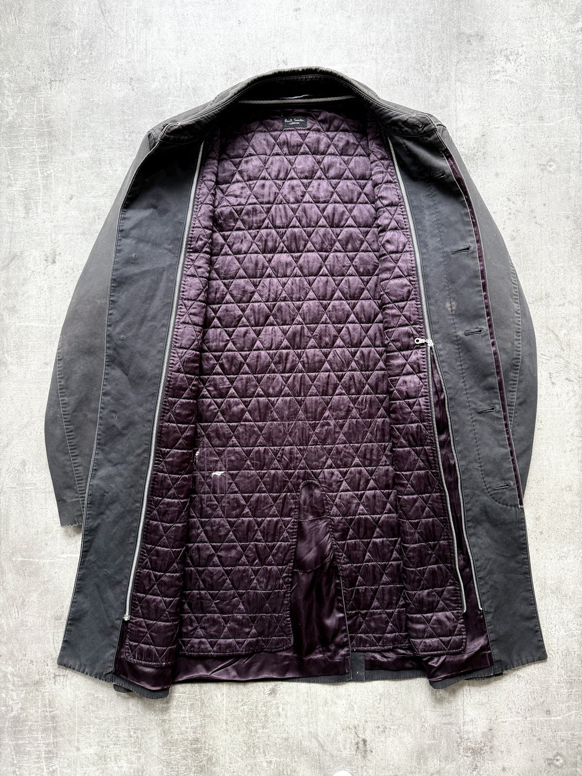Vintage 1990’s Paul Smith Three Pocket Faded Formal 3/4 Length Modular Coat.