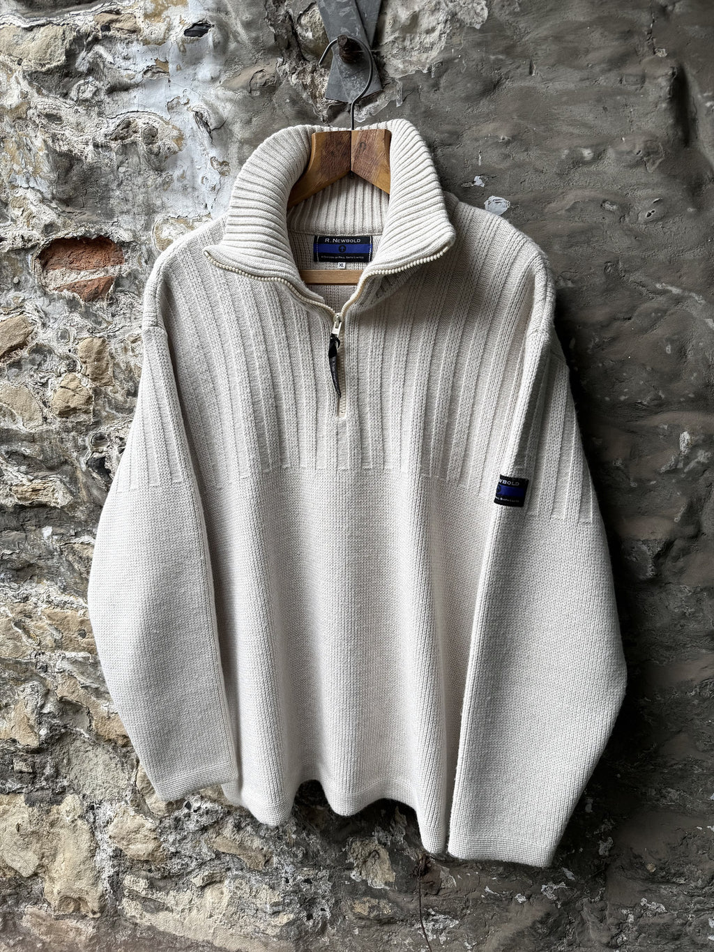 Vintage 1990's Paul Smith R.Newbold Japan Naoki Takizawa Heavyweight Military Sweater.