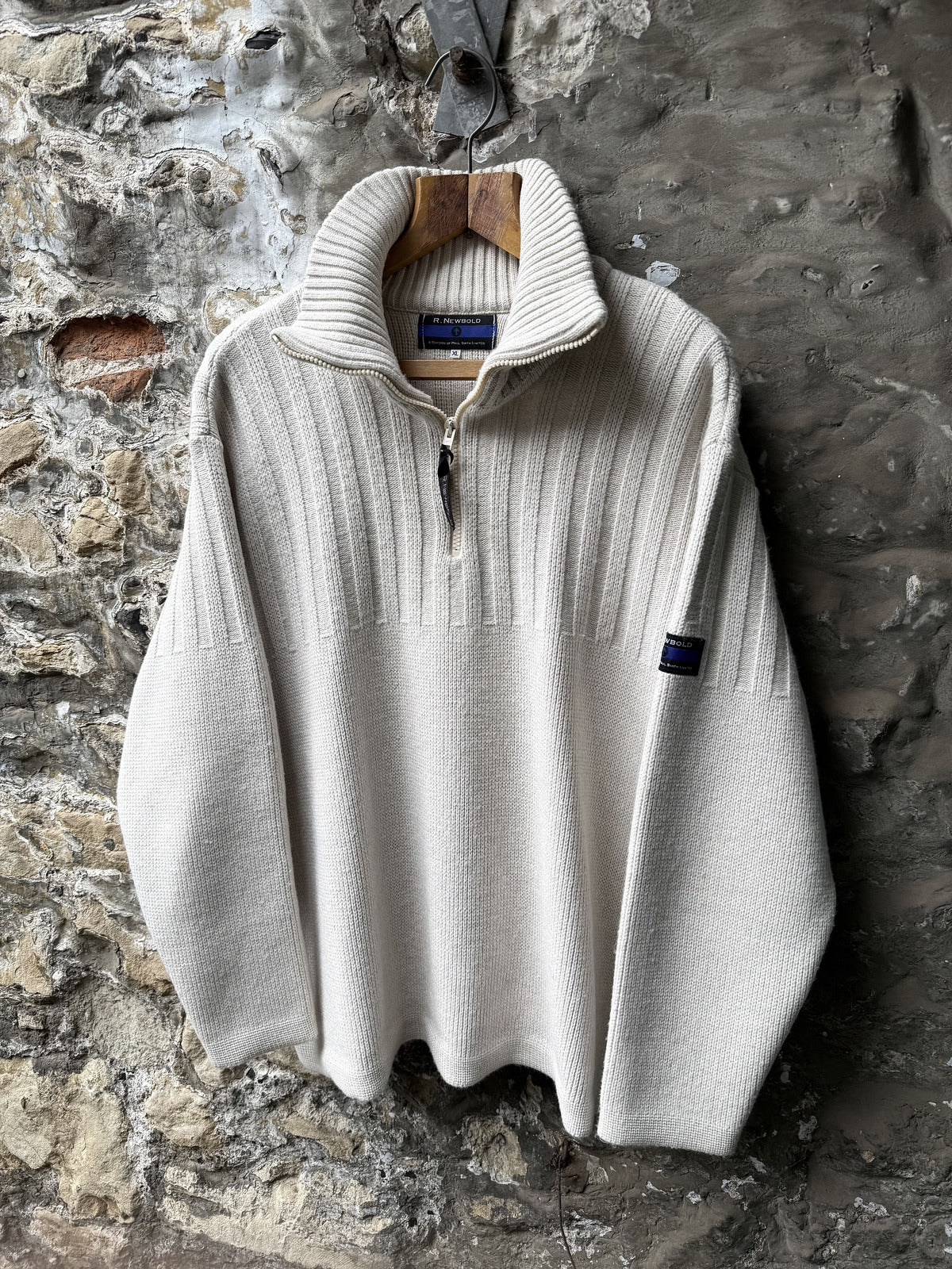 Vintage 1990's Paul Smith R.Newbold Japan Naoki Takizawa Heavyweight Military Sweater.