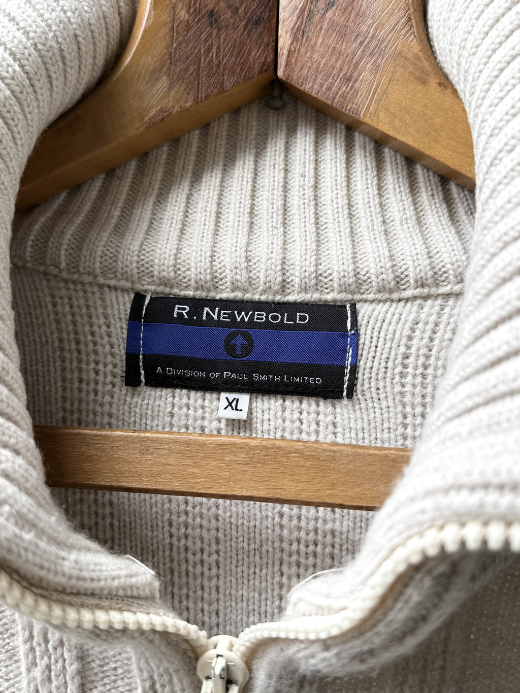 Vintage 1990's Paul Smith R.Newbold Japan Naoki Takizawa Heavyweight Military Sweater.