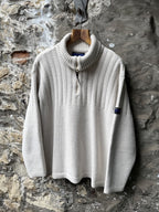 Vintage 1990's Paul Smith R.Newbold Japan Naoki Takizawa Heavyweight Military Sweater.