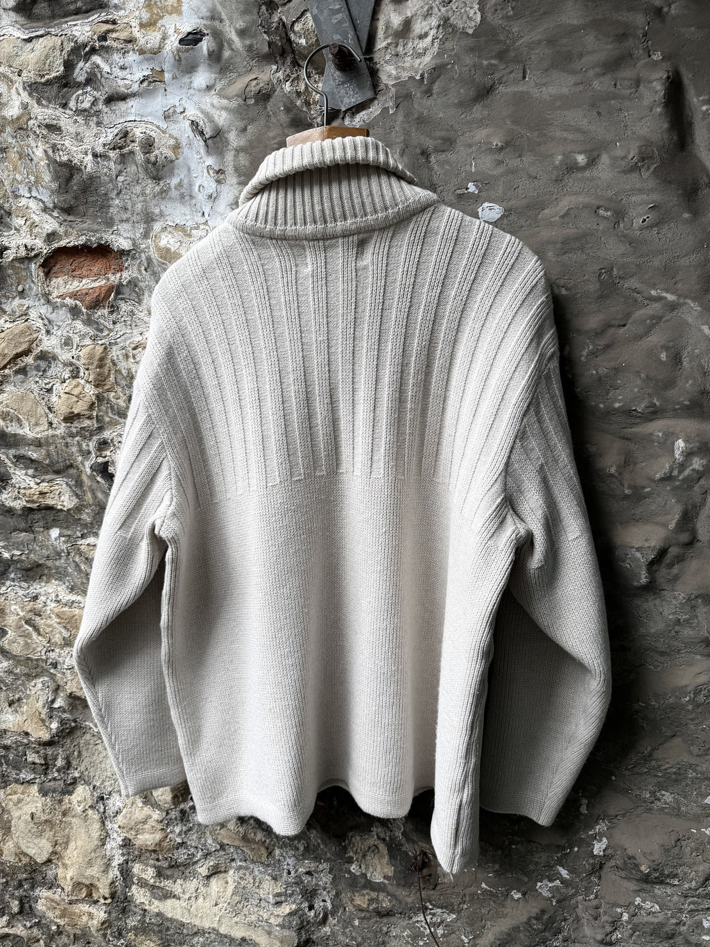 Vintage 1990's Paul Smith R.Newbold Japan Naoki Takizawa Heavyweight Military Sweater.