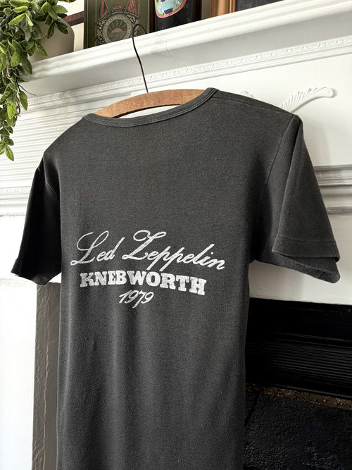 Rare Vintage 1979 Led Zeppelin Knebworth Festival Graphic Tee.