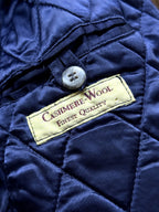 Vintage 1980's Hugo Boss Cashmere Wool Cropped Quilted Blouson.