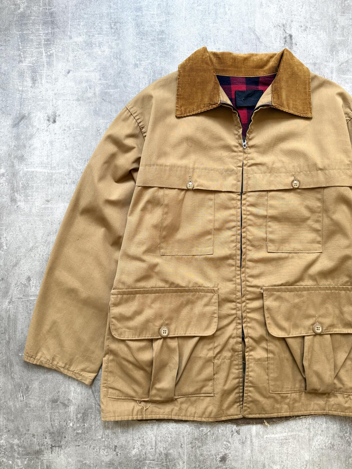 Vintage 1970's Red Head Lightweight Cotton Canvas Hunting Utility Jacket.