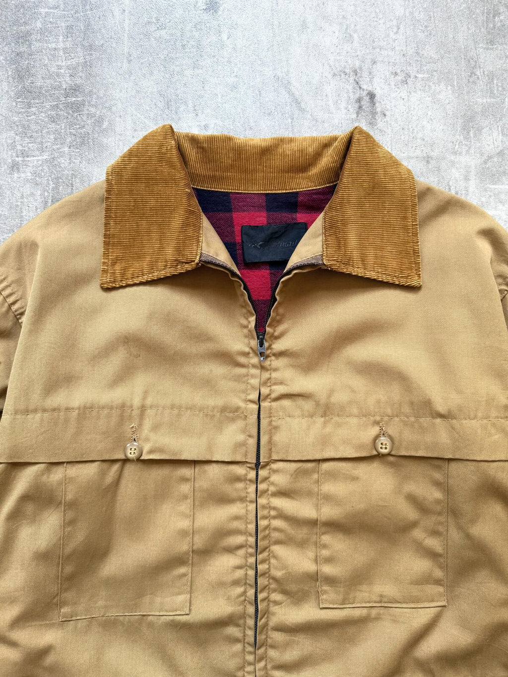 Vintage 1970's Red Head Lightweight Cotton Canvas Hunting Utility Jacket.