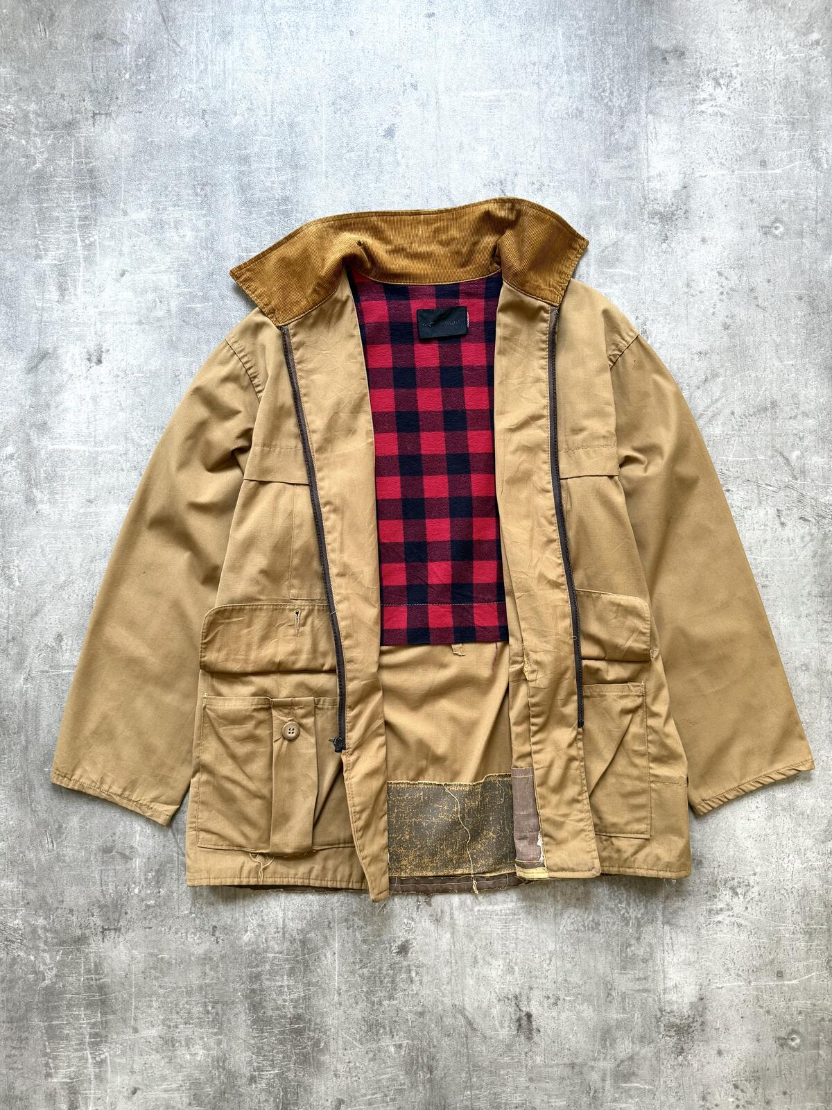 Vintage 1970's Red Head Lightweight Cotton Canvas Hunting Utility Jacket.