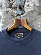 Vintage 1980's Armani Jeans Denin Exhibition LS Cotton Graphic Tee.