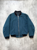 Vintage 1980's Hugo Boss Cashmere Wool Cropped Quilted Bomber Blouson.
