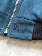 Vintage 1980's Hugo Boss Cashmere Wool Cropped Quilted Bomber Blouson.
