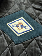 Vintage 1980's Hugo Boss Cashmere Wool Cropped Quilted Bomber Blouson.