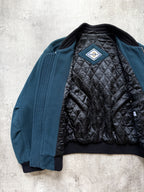 Vintage 1980's Hugo Boss Cashmere Wool Cropped Quilted Bomber Blouson.