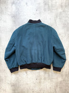 Vintage 1980's Hugo Boss Cashmere Wool Cropped Quilted Bomber Blouson.