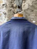 Vintage 1960's French Moleskin Three Pocket Faded Work Jacket.
