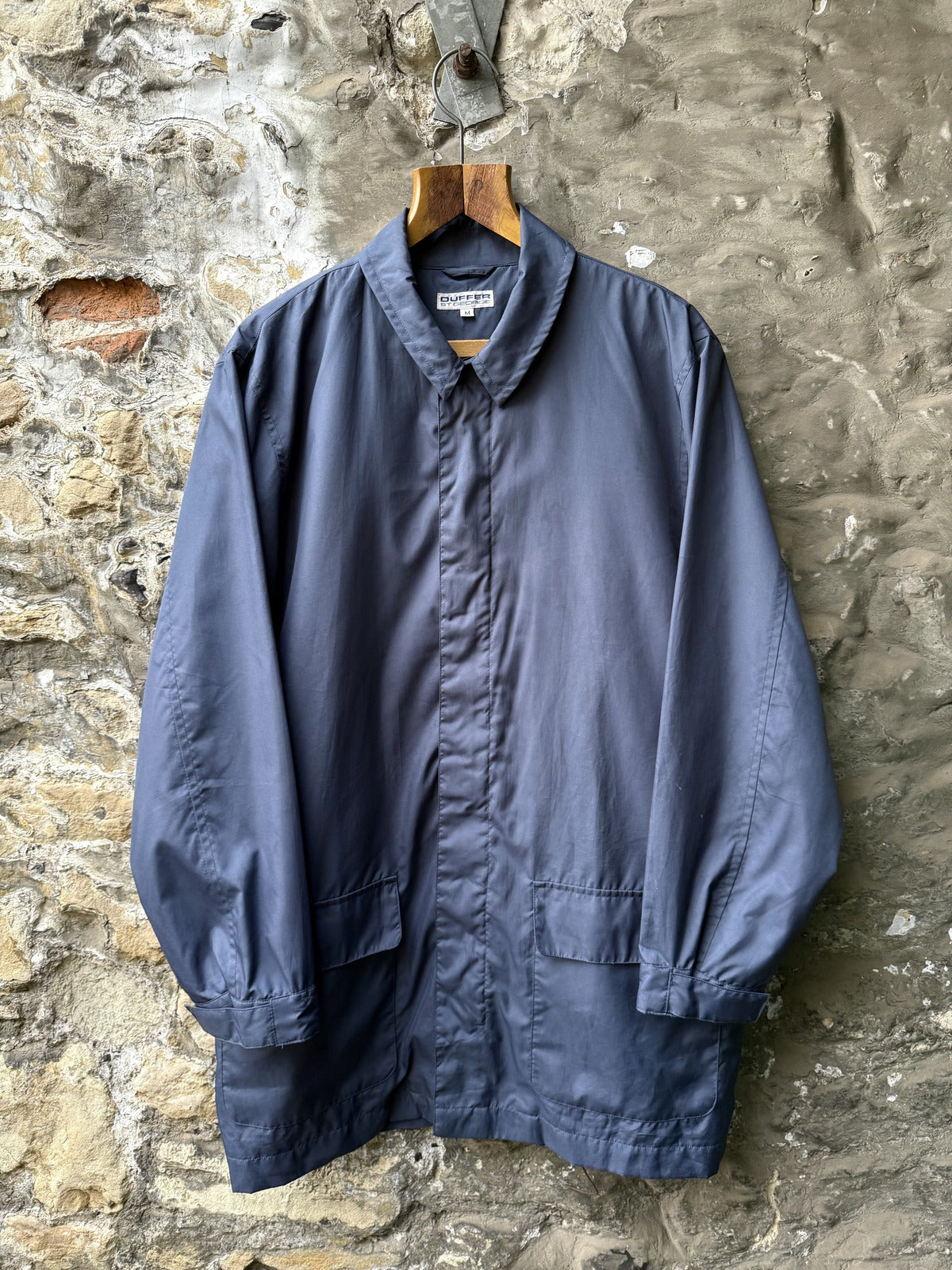 Vintage 1990’s Duffer St. George Lightweight Double Pocket Rain Coat.