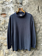 Vintage 1980's Paul Smith Sportswear Mock Neck Dot Pattern Cotton Sweatshirt.