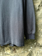 Vintage 1980's Paul Smith Sportswear Mock Neck Dot Pattern Cotton Sweatshirt.