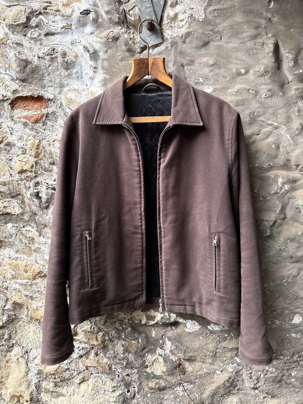 Vintage 1990’s Paul Smith Italian Made Cropped Moleskin Cyclist Blouson.
