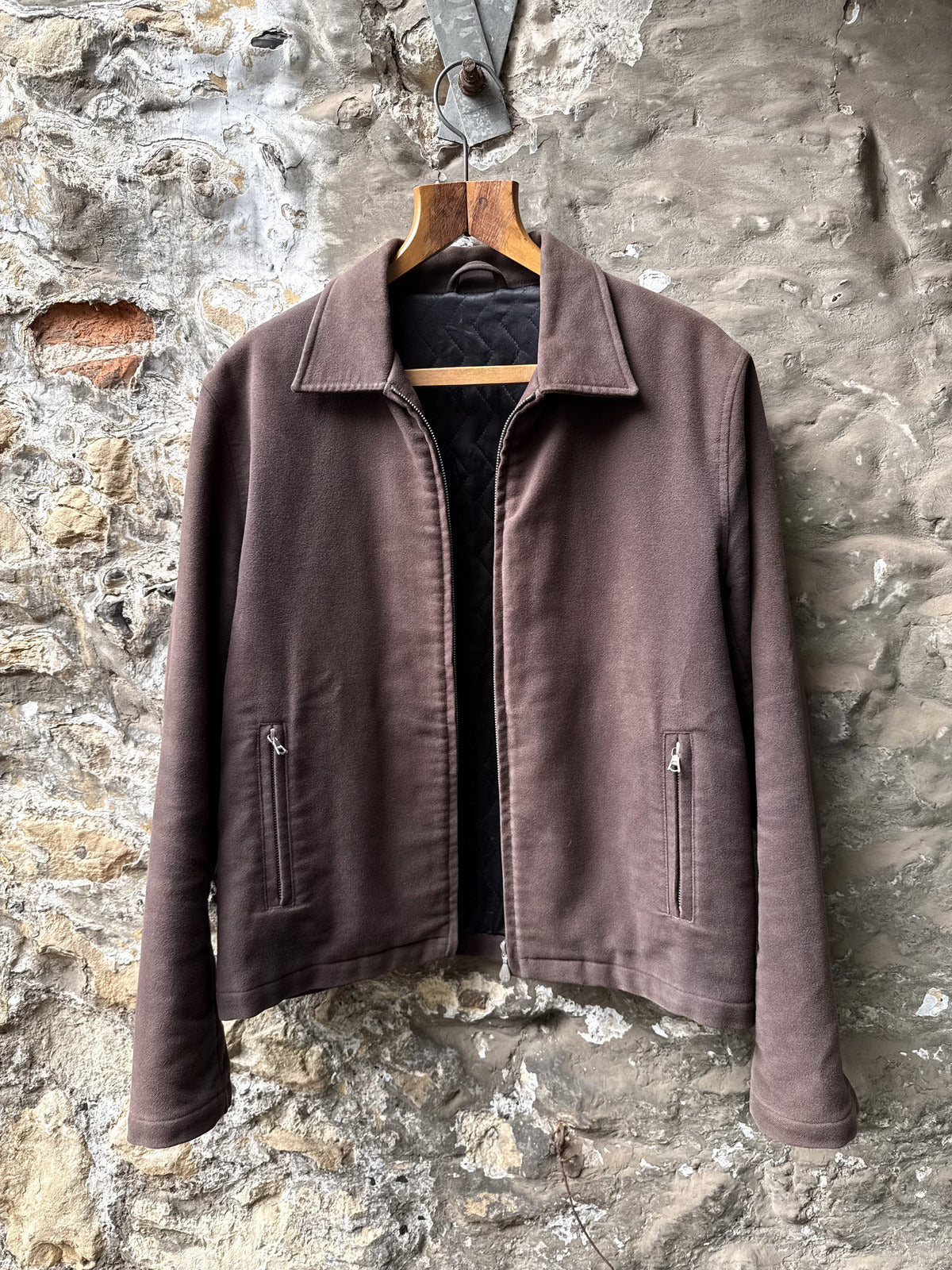 Vintage 1990’s Paul Smith Italian Made Cropped Moleskin Cyclist Blouson.