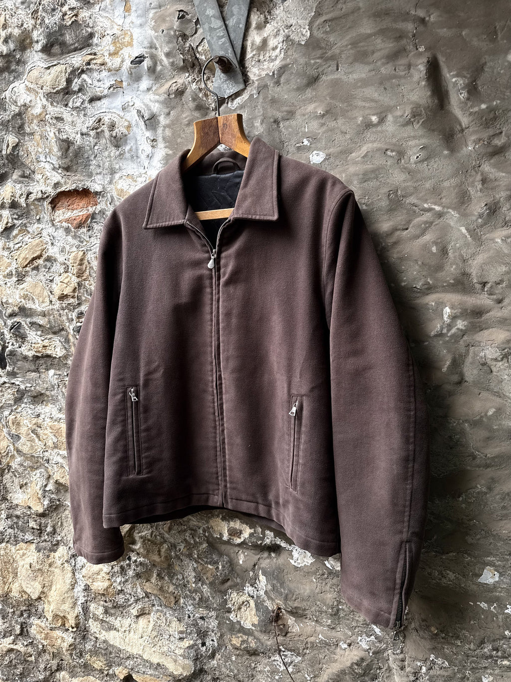 Vintage 1990’s Paul Smith Italian Made Cropped Moleskin Cyclist Blouson.