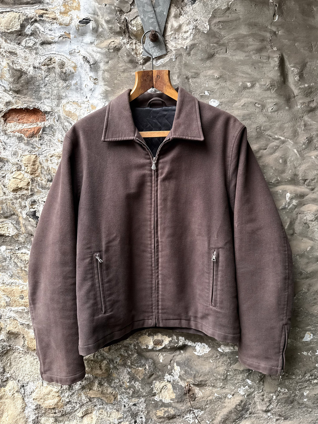 Vintage 1990’s Paul Smith Italian Made Cropped Moleskin Cyclist Blouson.