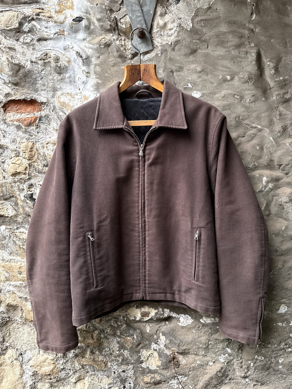 Vintage 1990’s Paul Smith Italian Made Cropped Moleskin Cyclist Blouson.