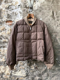 Vintage 1970’s Tempco Seattle Shawl Collar Down Quilt Talon Zip Puffer Blouson.