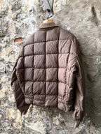 Vintage 1970’s Tempco Seattle Shawl Collar Down Quilt Talon Zip Puffer Blouson.