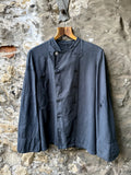 Vintage 1940’s Vetra France Garment Dyed Double Breasted Sanfor Cotton Chef Work Shirt.