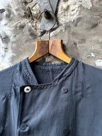 Vintage 1940’s Vetra France Garment Dyed Double Breasted Sanfor Cotton Chef Work Shirt.