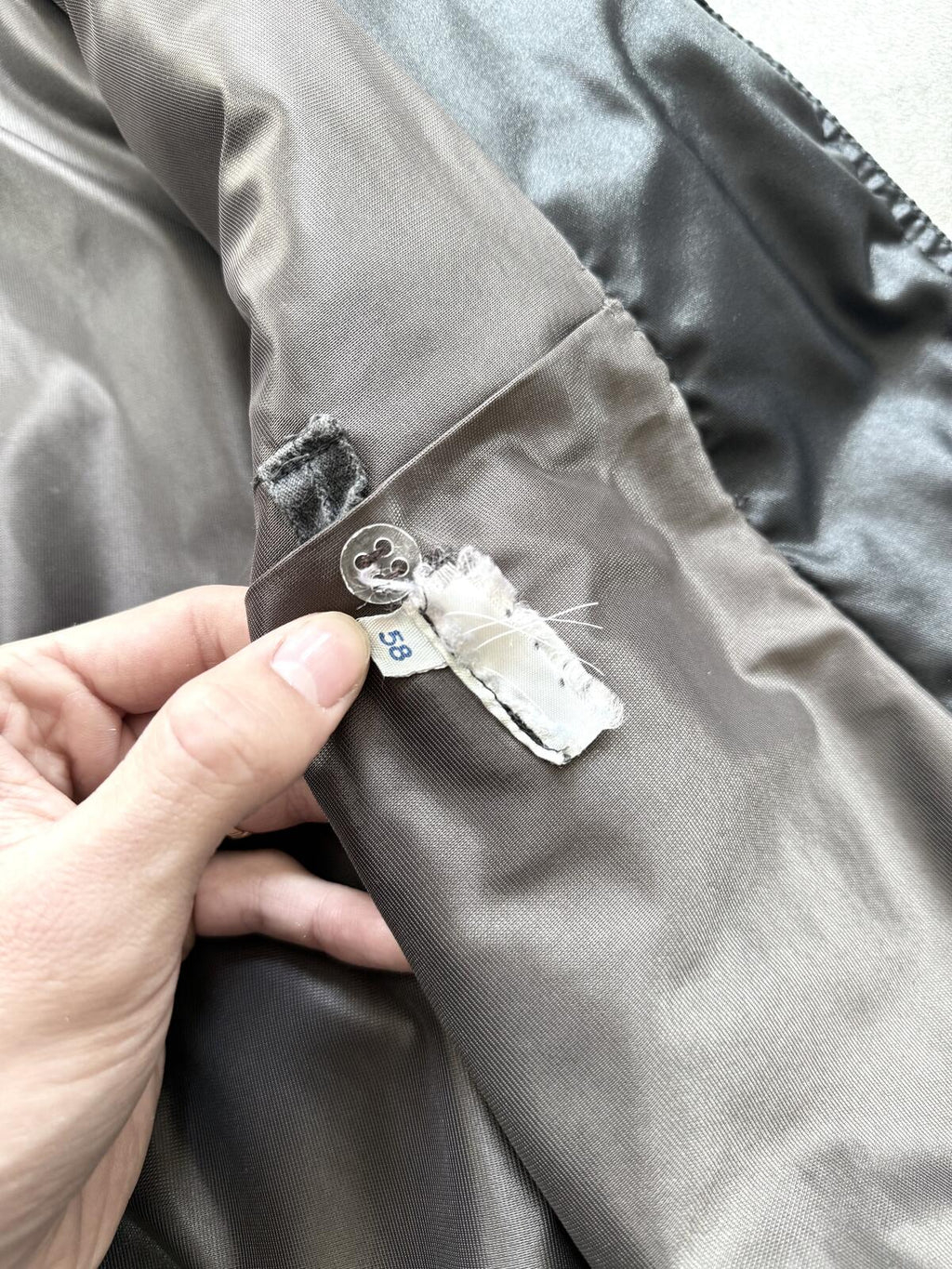 Vintage 1970’s Lightweight Black Nylon Dagger Collar Workwear Mechanics Blouson.