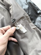 Vintage 1970’s Lightweight Black Nylon Dagger Collar Workwear Mechanics Blouson.