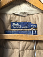 1990's Polo Ralph Lauren Double Breasted Goose Down Belted Commander Trench Coat