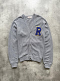 Vintage 1970’s Fox Collection Made in USA Letterman Varsity Knitted Cardigan.
