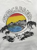 Vintage 1980's Brazilian Copacabana Single Stitch Holiday Graphic T-shirt.