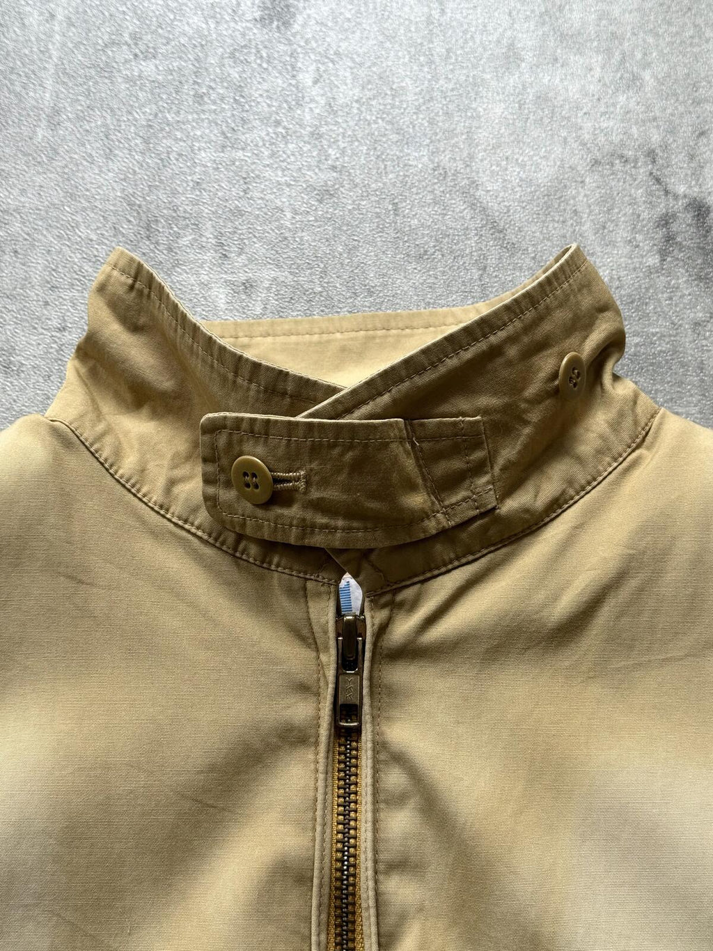 Vintage 1990’s Beams Japan Sunfaded Cropped Boxy Modular Drizzler Blouson.