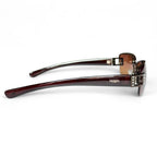 Vintage 2000's Fossil Squre Wire Frame Y2K Casual Sunglasses.